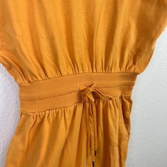 Calia Extended Shoulder Midi Dress Glowing Umber NWT Women’s Size XS - Picture 4 of 9